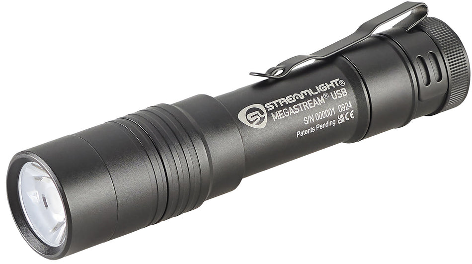 Streamlight MegaStream 66210 Black Aluminum 150/500/1800 Lumen White LED Rechargeable Flashlight