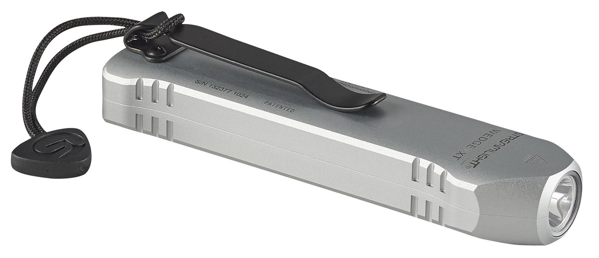 Streamlight Wedge XT 88819 Silver Aluminum 500-Lumen Pocket Flashlight 87m Beam Distance