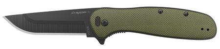 Outdoor Edge VX230CC Razor VX2 Folding 3" Plain Blade Knife – 420J2 SS, Green