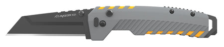Outdoor Edge XDS230AC Razor XD2 3-Inch Folding Plain Blade Knife, 420J2 SS, Gray & Yellow Handle