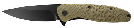 Outdoor Edge VD1C Viddux 3.15-Inch Folding Drop Point Black Oxide 4Cr14MoV, Green Glass-Filled Nylon