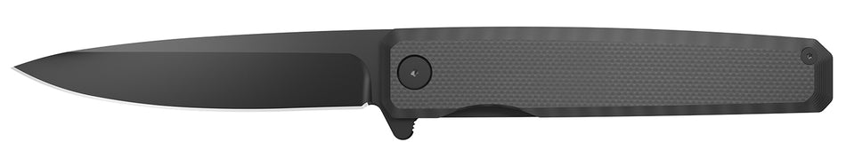 Outdoor Edge PL2C Peleus 3.10-Inch Folding Clip Point Black Oxide 8Cr13MoV SS, G10 Handle