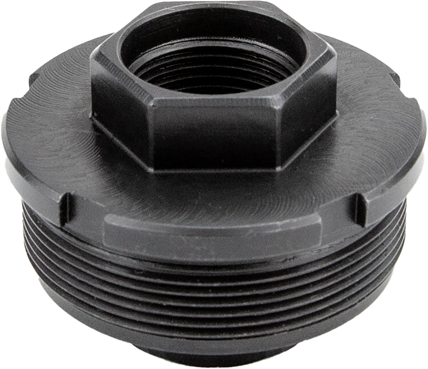 KGM Suppressors A-DTA-S-2 HUB-Compatible Suppressor Direct Thread Adapter 5/8"x24 Steel Black Nitride