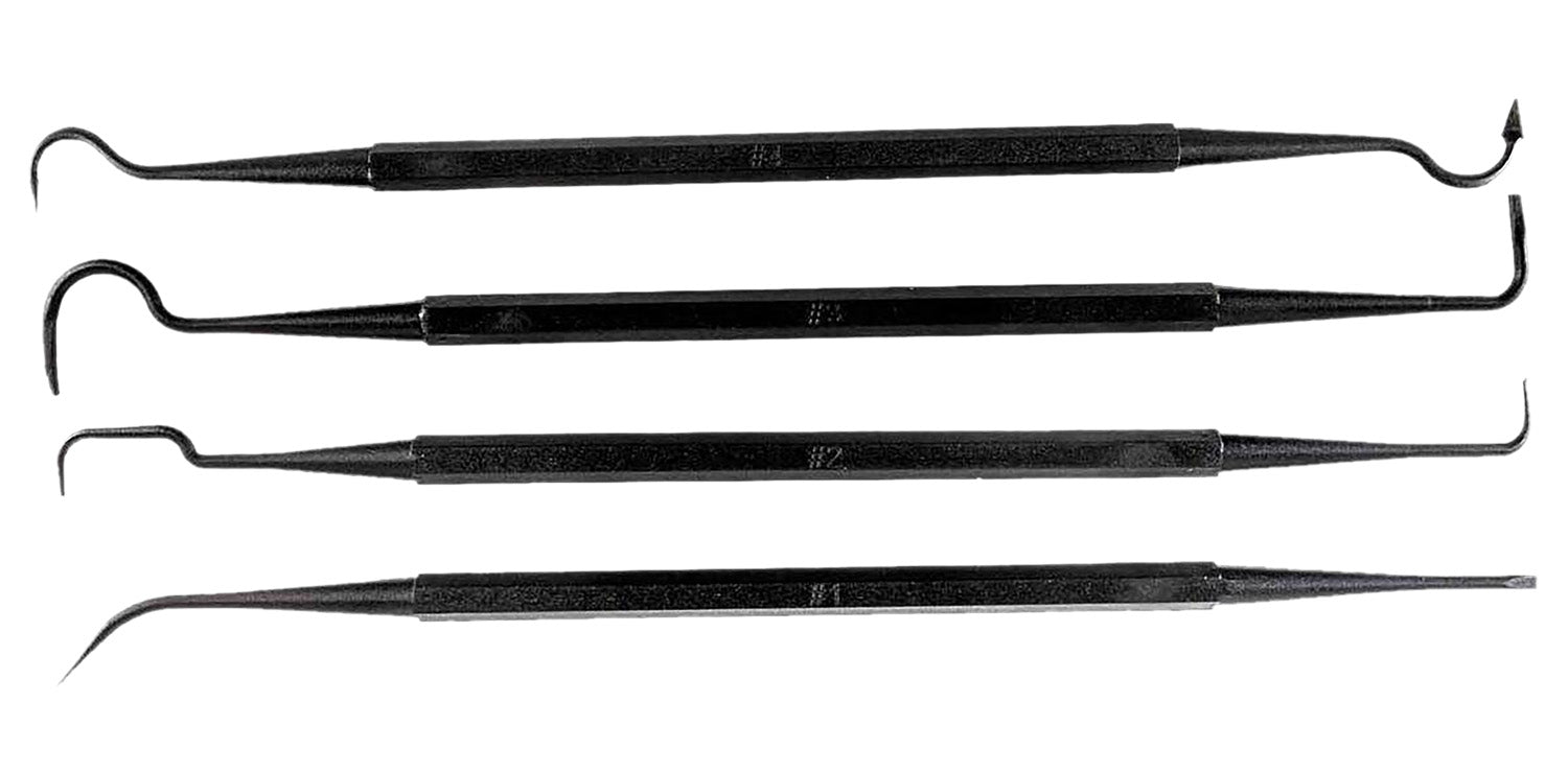 Tapco 4-Piece Firearm Cleaning Pick Set Black Hard to Reach Areas