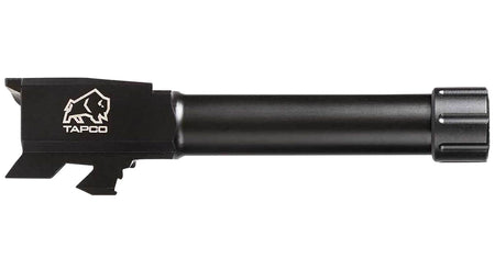 Tapco 9mm Drop-In Replacement Threaded Barrel for Glock 43/43x Black Stainless Steel TAP22003