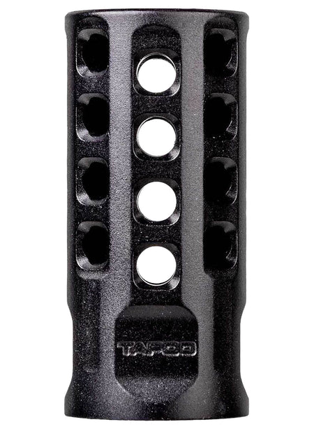 Tapco 22 LR Muzzle Brake 1/2"x28 Black Anodized Aluminum .920" Diameter 2" OAL TAP22004