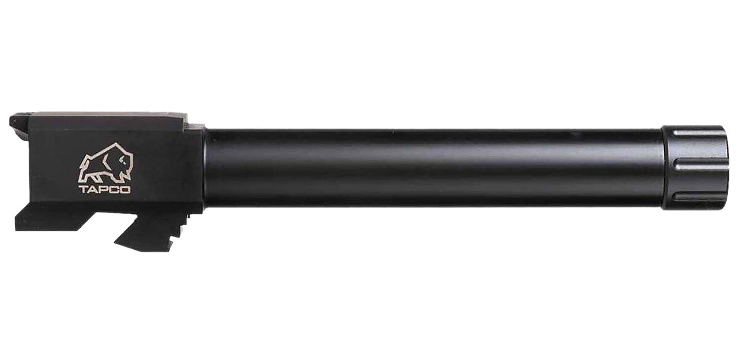 Tapco 9mm Drop-In Threaded Replacement Barrel for Glock 17 Gen 1-3 Black Stainless Steel TAP22001