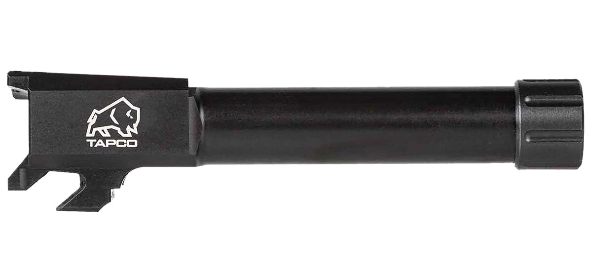 Tapco 9mm Threaded Drop-In Replacement Barrel for Springfield Hellcat Black Stainless Steel TAP22028