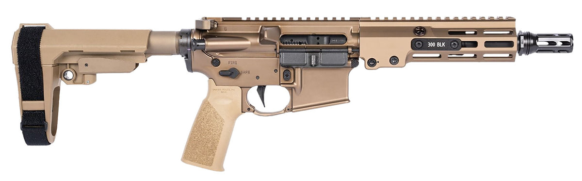 Geissele 08-518S Super Duty Mod 1 .300 BLK 8in FDE Pistol w/ SBA3 Brace