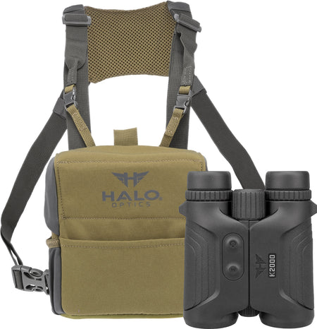 Halo Optics K2000 HALLRFBIN2000 10x42 Laser Rangefinding Binocular 2000 Yards