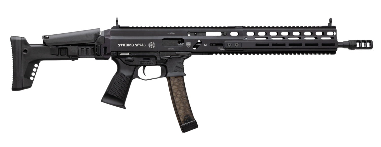 Grand Power Stribog SP9A3 9mm Luger 30+1 16in Black Barrel with Picatinny Receiver & Grip
