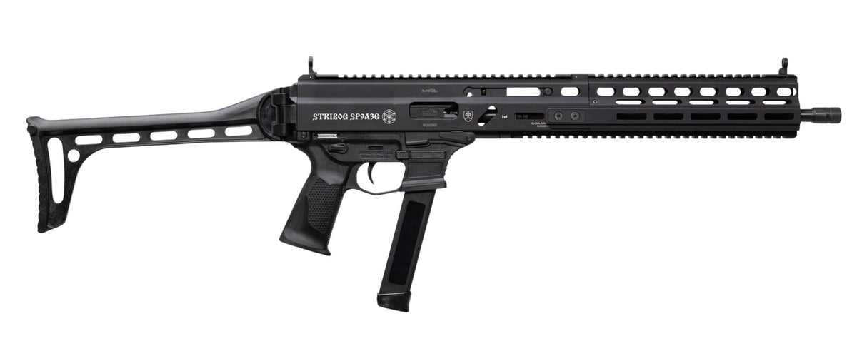 Grand Power Stribog SP9A3G 9mm Luger Rifle, 16" Black, Polymer Stock & Grip