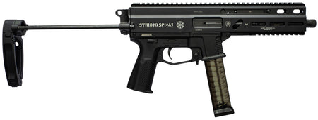 Grand Power Stribog SP10A3 10mm Auto 20+1 8in Threaded Barrel Pistol, Black PDW Tailhook Brace, Thread Protector