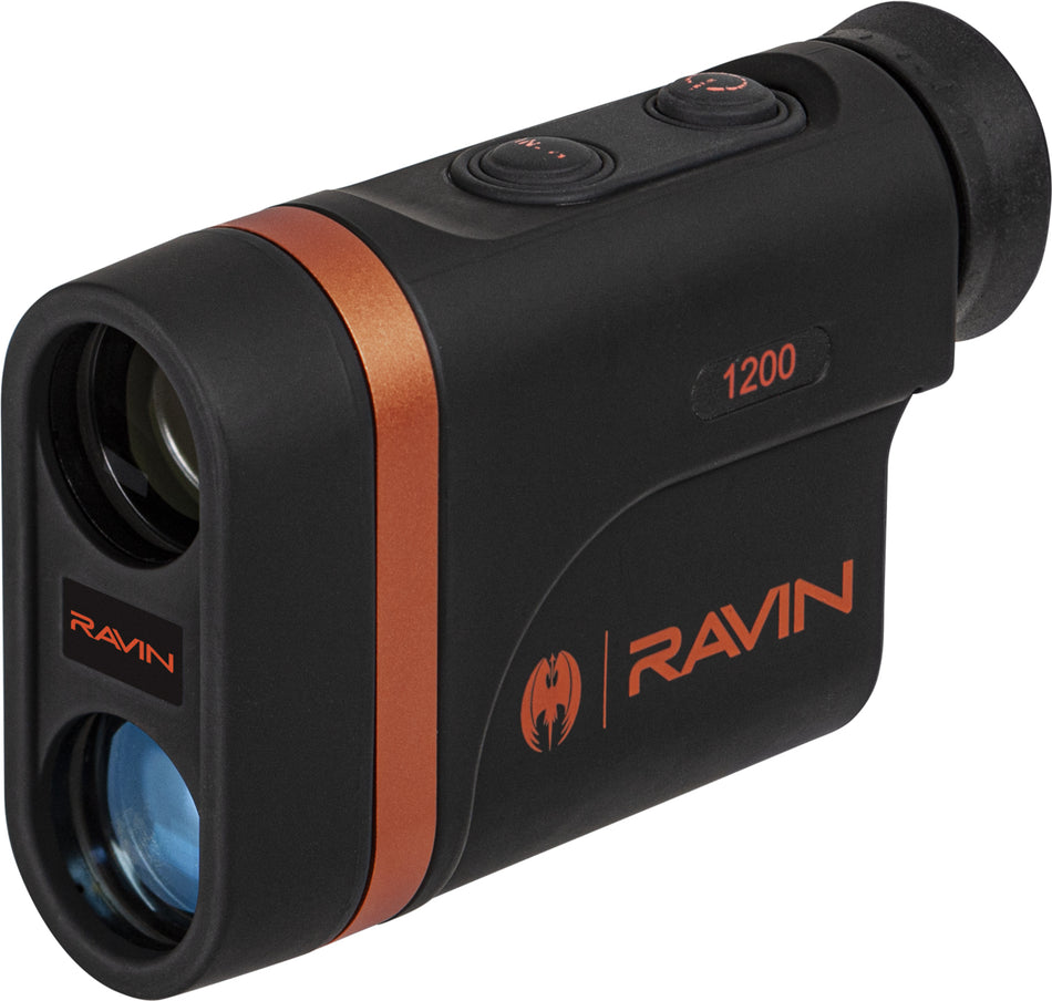 Ravin R151 1200 Yard Laser Rangefinder Black Orange with Angle Compensation