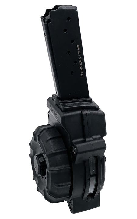 ProMag DRMA95 Ruger LC9/EC9 9mm 30rd Drum Magazine Black Polymer