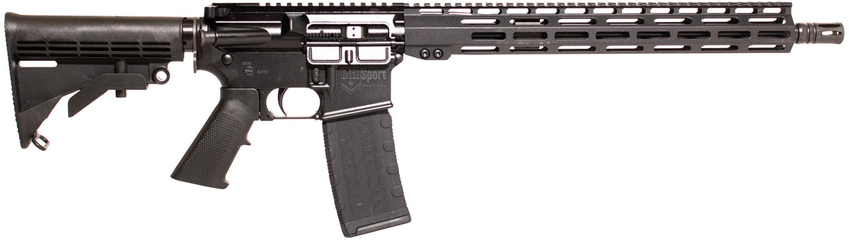 ATI MilSport .300 Blackout Rifle, 30+1 Capacity, 16" Threaded Barrel, 13" M-LOK Handguard, Rogers Super-Stock