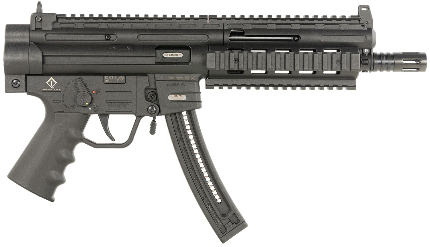 ATI GSG-16 .22LR Rifle, 22+1 Capacity, 16.25" Black Barrel, Picatinny Rail Receiver