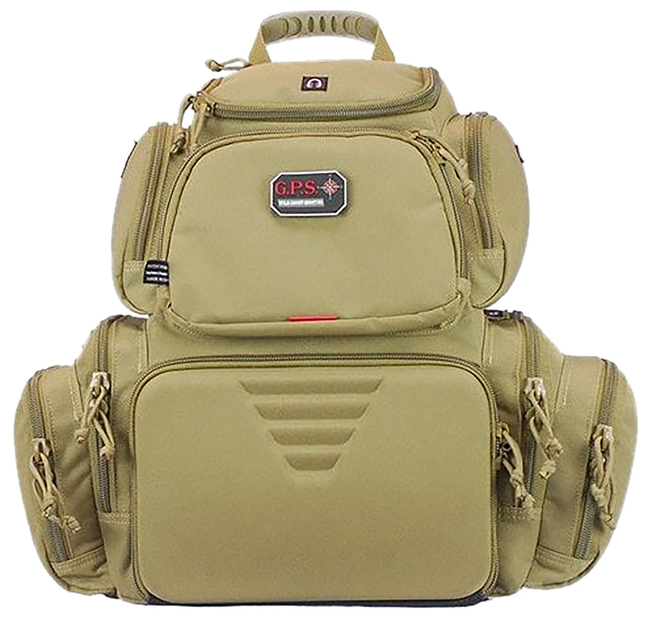 GPS Bags Handgunner Range Backpack Tan 1000D Nylon GPS1711BPT 4 Handguns