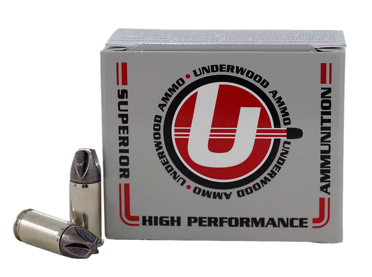 Underwood Ammo 9mm Luger / Parabellum Handgun Ammo Platinum Edition Xtreme Defender +P Solid Monolithic Solid 68 grain 