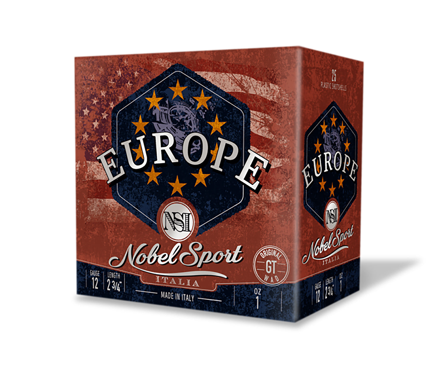 Eurosports LLC 12 Gauge Shotgun Shells NobelSport Italia NobelSport Europe #8 1 oz 2-3/4"