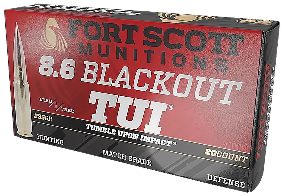 Fort Scott Munitions 8.6mm Blackout Rifle Ammo  Solid Solid 235 grain 