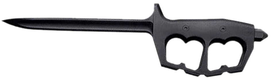 Cold Steel CS92FNTST FGX Chaos Fixed Blade Knife 8" OAL, Black Griv-Ex Stiletto Blade and Handle