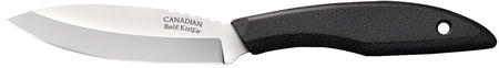 Cold Steel CS20CBL Canadian Belt 4" Fixed Blade Knife 4116 SS Drop Point, Black Textured Poly Handle with Sheath