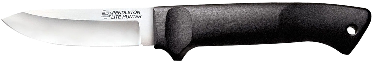 Cold Steel CS20SPH Pendleton Lite Hunter Fixed Blade 3.63" Drop Point 4116 SS, Black Polypropylene Handle