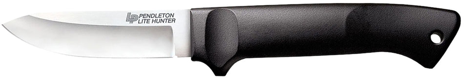 Cold Steel CS20SPH Pendleton Lite Hunter Fixed Blade 3.63" Drop Point 4116 SS, Black Polypropylene Handle