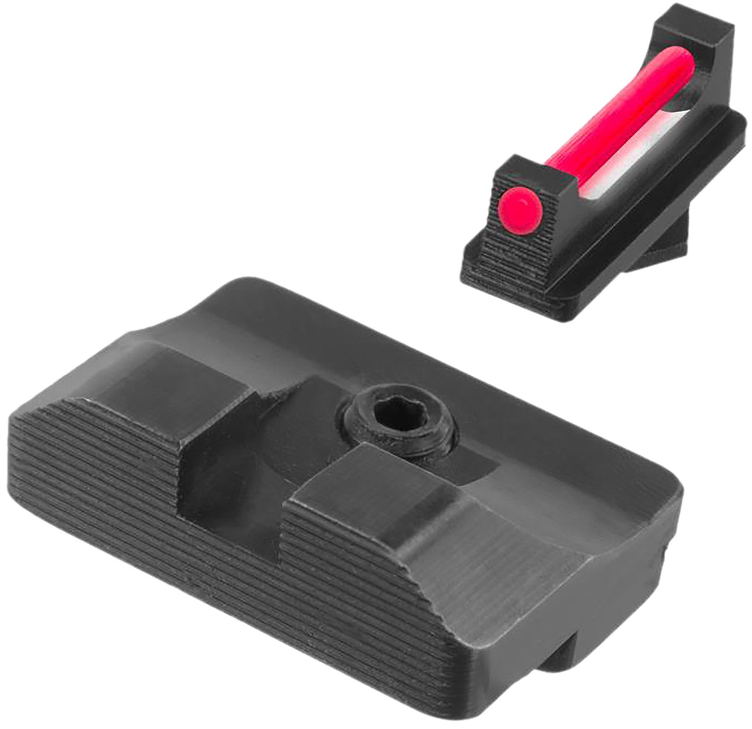 TruGlo TG132CZ1 Fiber-Optic Pro Red Fiber Optic Front/Black Rear Sights Fits CZ SP
