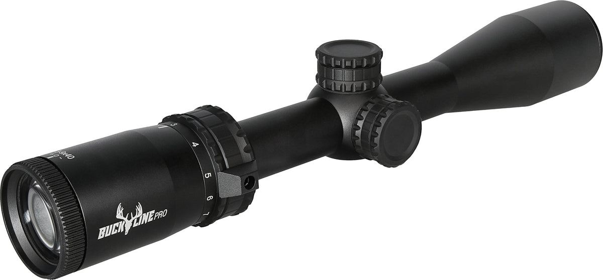 TruGlo TGTG85394PXB Buckline Pro Matte Black 3-9x 40mm Rifle Scope with Rings Included