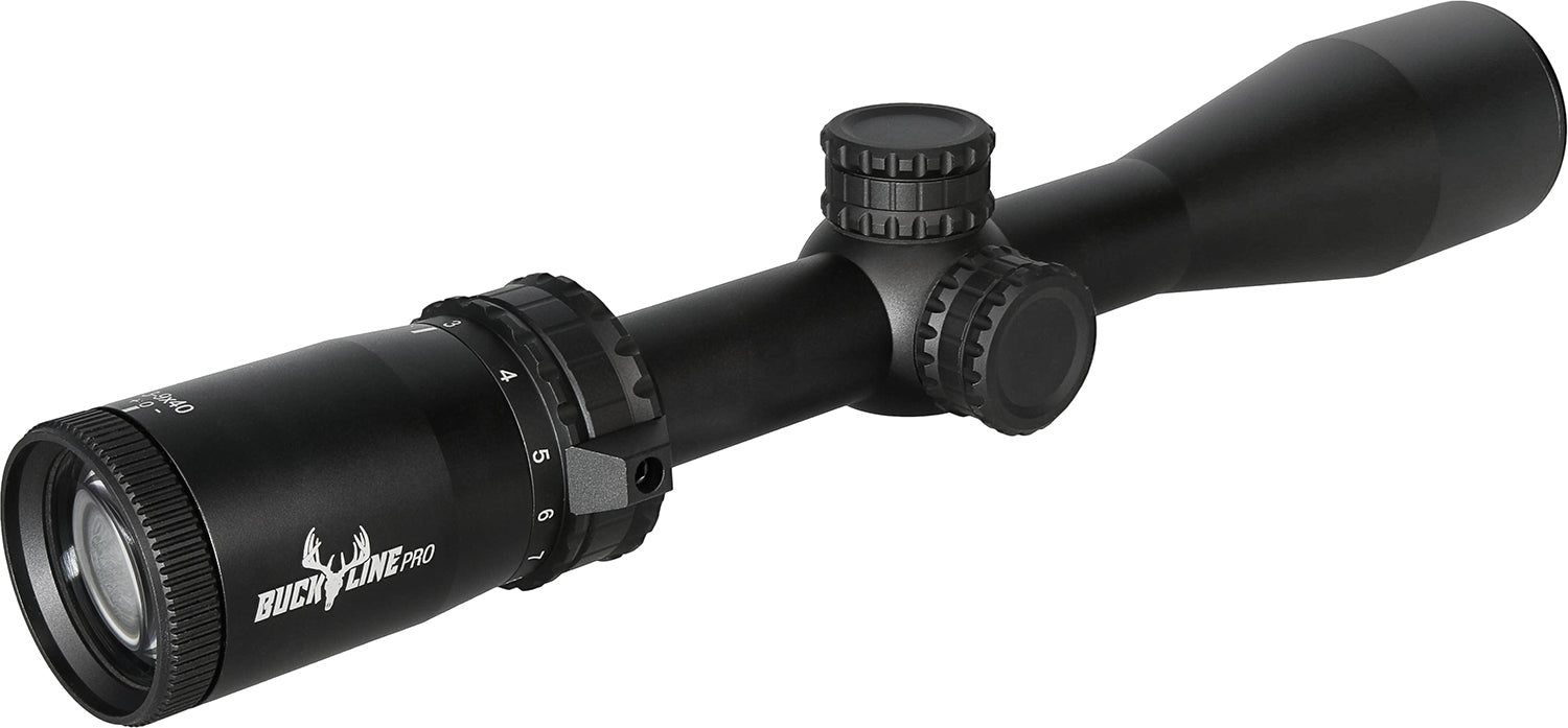 TruGlo TGTG85394PXB Buckline Pro Matte Black 3-9x 40mm Rifle Scope with Rings Included