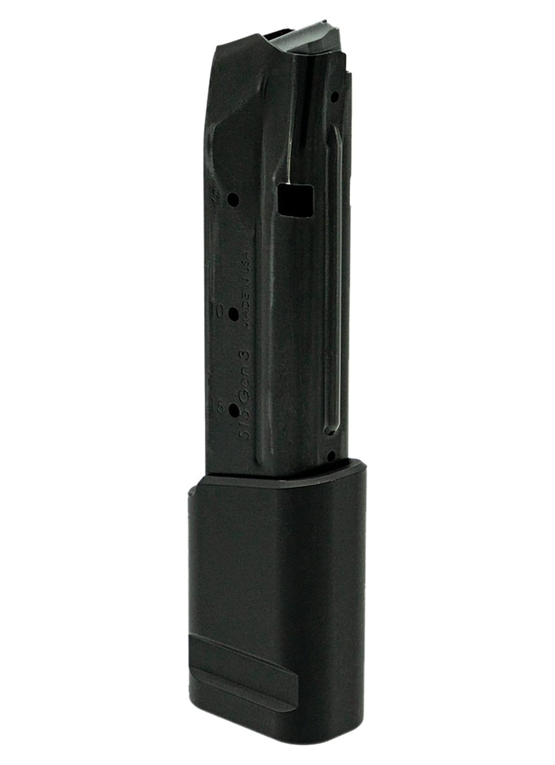 Shield Arms S15 Magazine Extended 10rd Insert Black Aluminum S15ME10INSBLK
