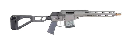 Q LLC Mini Fix 5.56 NATO 12" Pistol - Gray Tapered Threaded Barrel, Folding Stock