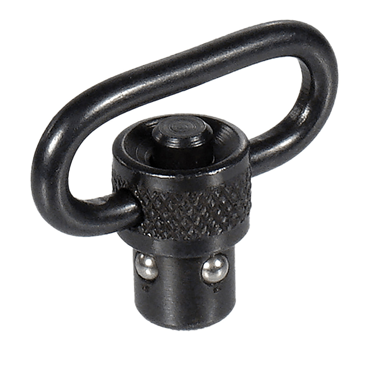 Leapers TLQDSW08A 1" Push Button Quick Detach Sling Swivel Black