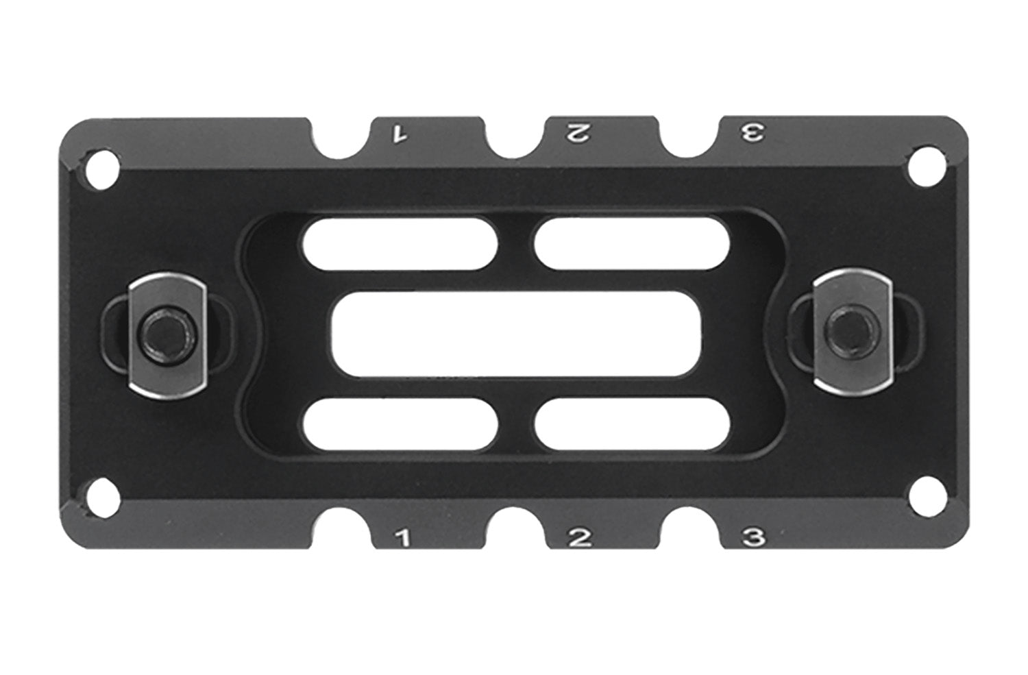 Leapers ARCA Rail 3-Slot M-LOK 3.10" Long Matte Black Anodized Aluminum TLUMA01