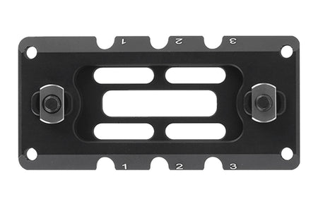 Leapers ARCA Rail 3-Slot M-LOK 3.10" Long Matte Black Anodized Aluminum TLUMA01