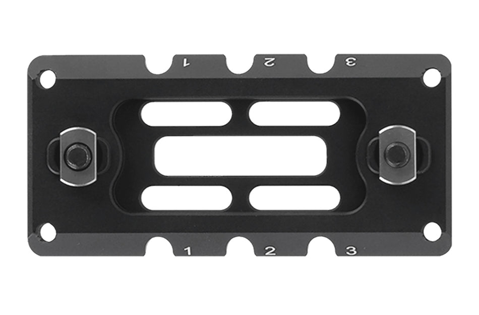 Leapers ARCA Rail 3-Slot M-LOK 3.10" Long Matte Black Anodized Aluminum TLUMA01