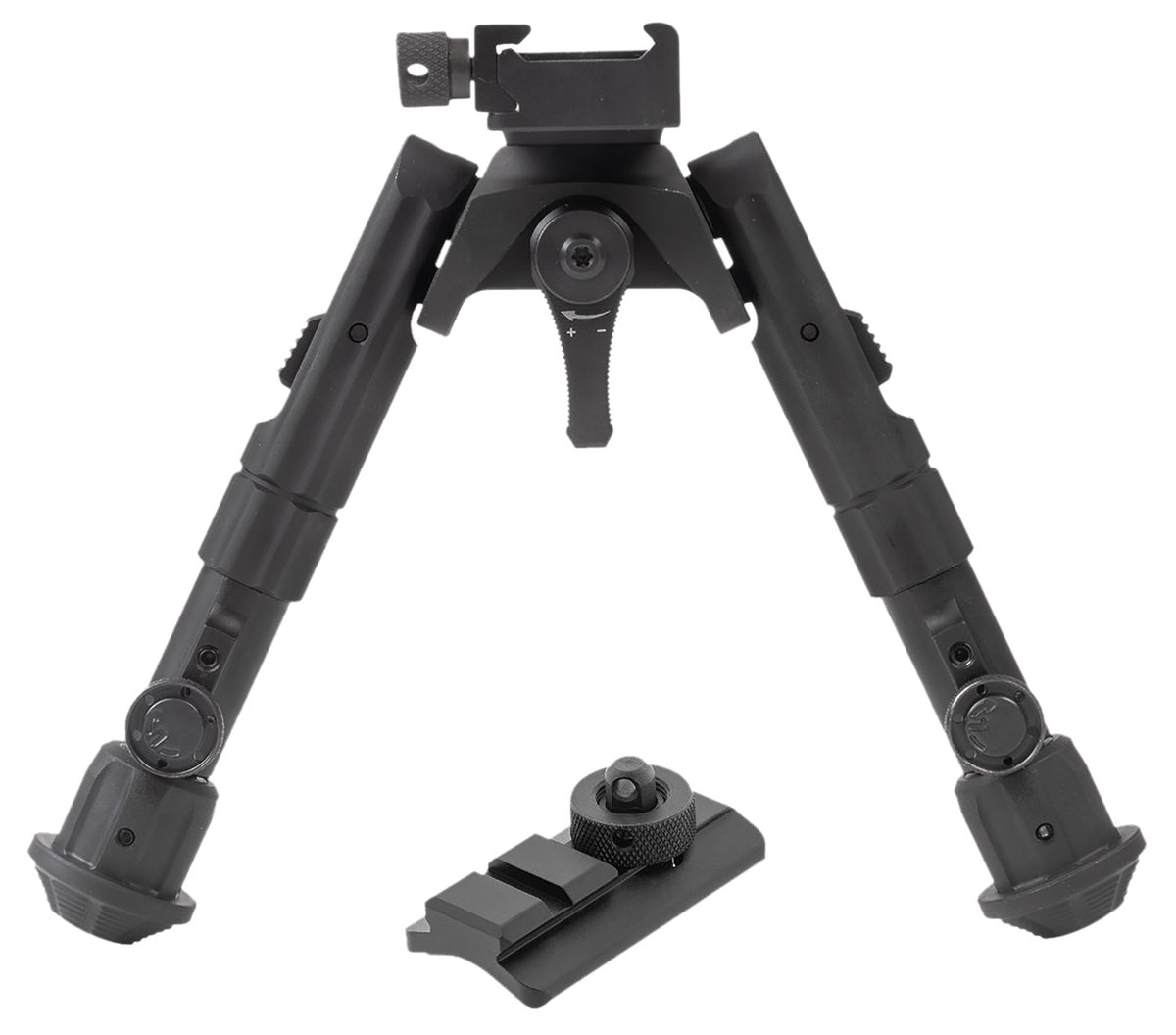 Leapers TLBP02B Recon 360 Black Anodized Aluminum Bipod 5.6-7.2"