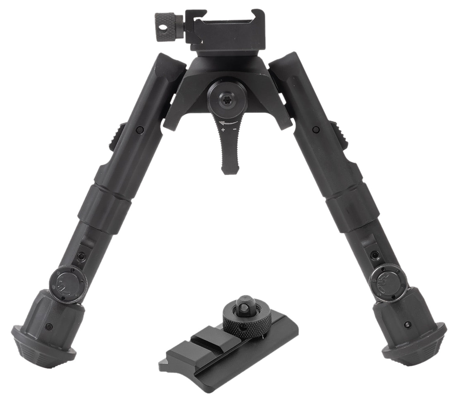 Leapers TLBP02B Recon 360 Black Anodized Aluminum Bipod 5.6-7.2"