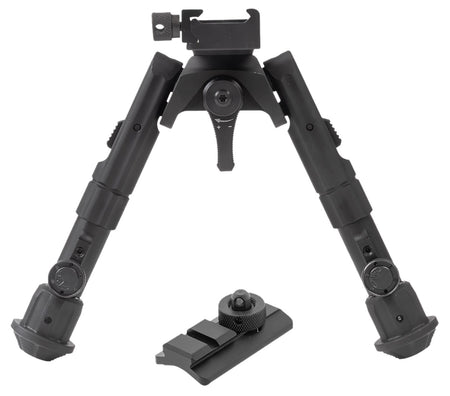 Leapers TLBP02B Recon 360 Black Anodized Aluminum Bipod 5.6-7.2"