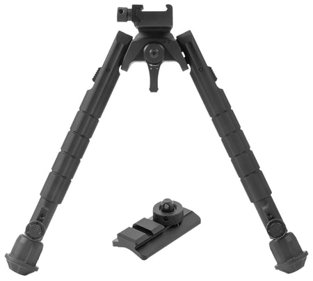 Leapers TLBP03B Matte Black Anodized Aluminum Bipod 8-12"