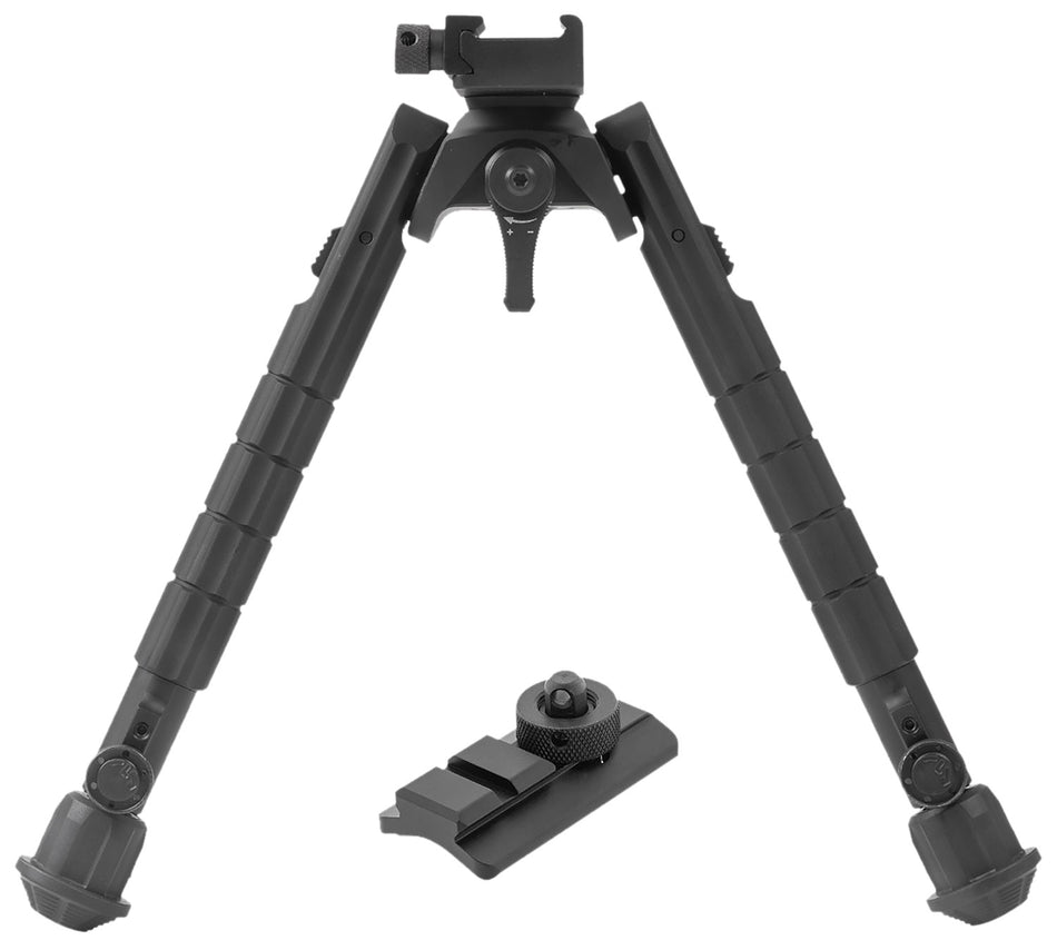 Leapers TLBP03B Matte Black Anodized Aluminum Bipod 8-12"
