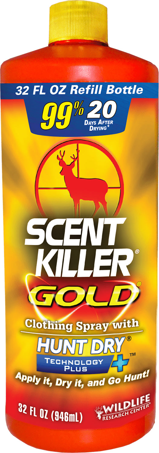 Wildlife Research Scent Killer Gold Spray Refill 32 oz Odorless Odor Eliminator