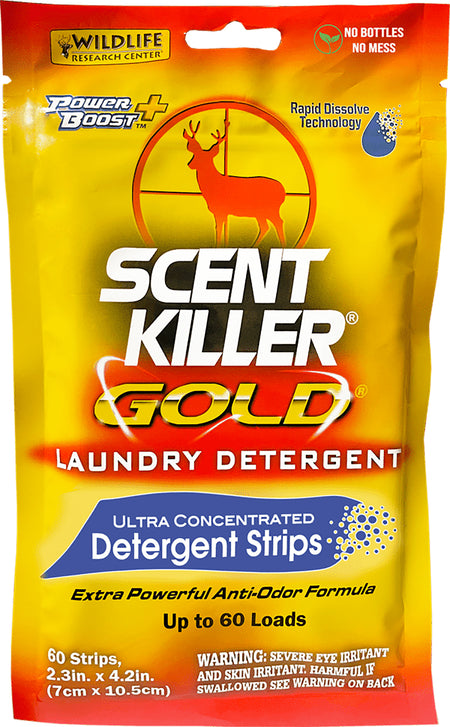 Wildlife Research Scent Killer Gold 1285 Odor Eliminator Laundry Strips 60 Count