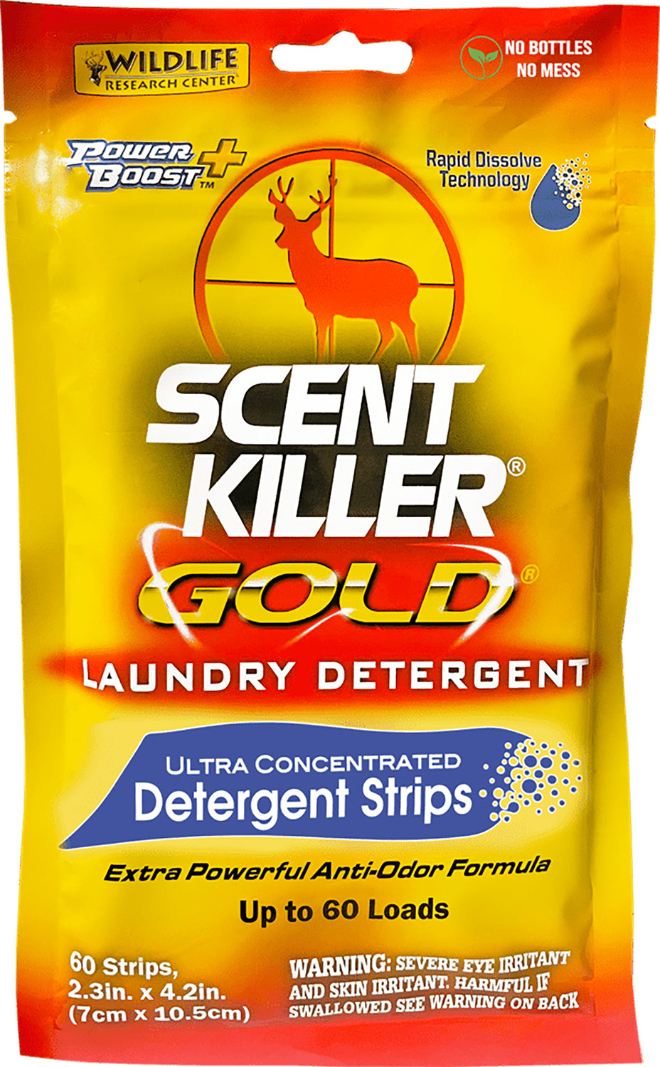Wildlife Research Scent Killer Gold 1285 Odor Eliminator Laundry Strips 60 Count