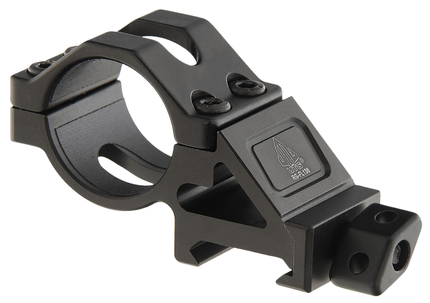 UTG RGFL138 45-Degree Offset Tactical Flashlight Ring Mount Picatinny Aluminum