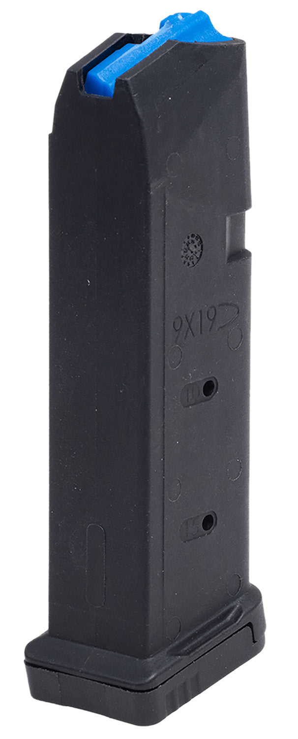 Leapers 15-Round 9mm Fits Glock Black Polymer/Steel Pistol Magazine