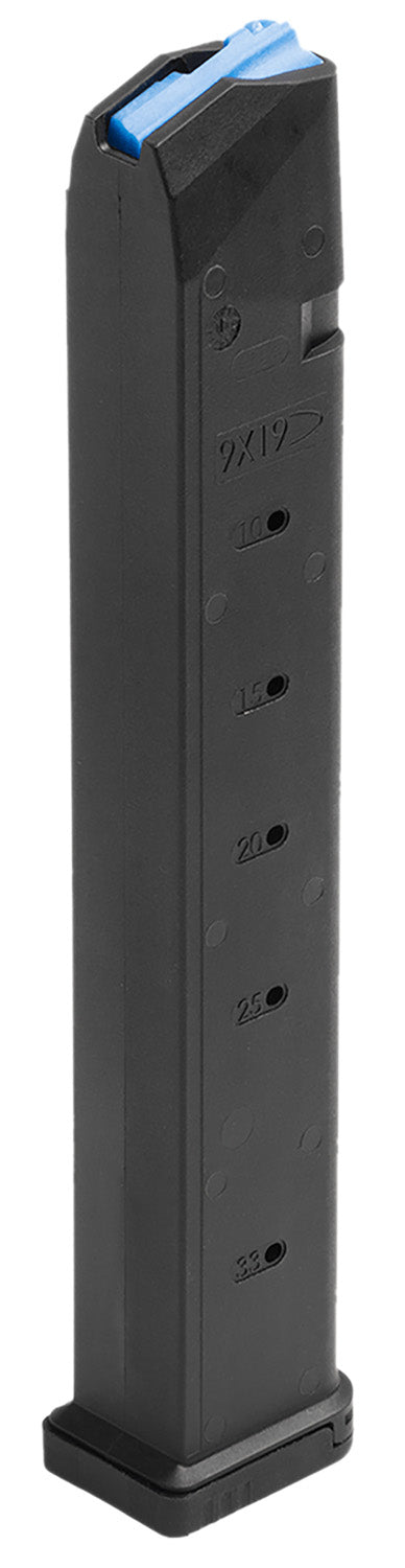 Leapers 33-Round 9mm Fits Glock Black Polymer/Steel Pistol Magazine