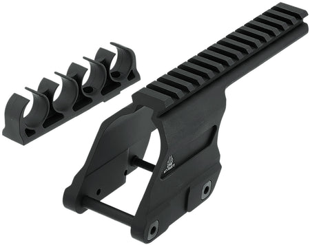UTG MT-RM870 12G Remington 870 Optic Mount Full-Length Picatinny Rail 4-Shell Carrier